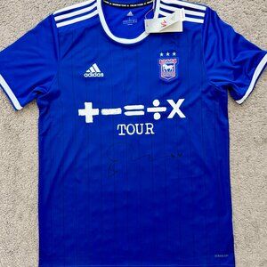 Ed Sheeran Signed Ipswich Town FC Jersey - Mathemetics Tour 2022-2025 - Rare
